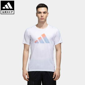 【公式】アディダス adidas 返品可 ランニング ラン アイコン 3バーロゴ 半袖Tシャツ メンズ ウェア・服 トップス Tシャツ 白 ホワイト HR3244 ランニングウェア 半袖