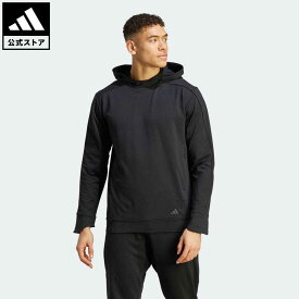 【公式】アディダス adidas 返品可 ジム・トレーニング ヨガ トレーニング フード付きスウェットシャツ メンズ ウェア・服 トップス パーカー(フーディー) スウェット（トレーナー） 黒 ブラック IN7922 トレーナー