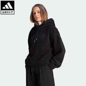 【公式】アディダス adidas 返品可 プレミアム エッセンシャルズ パーカー オリジナルス レディース ウェア・服 トップス パーカー(フーディー) スウェット（トレーナー） 黒 ブラック II8040 トレーナー