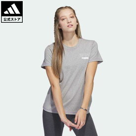 【公式】アディダス adidas 返品可 スポーツ ステートメント 半袖Tシャツ スポーツウェア レディース ウェア・服 トップス Tシャツ グレー IC1649 半袖