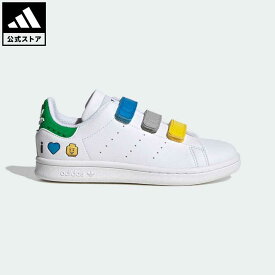 【公式】アディダス adidas 返品可 アディダス スタンスミス × LEGO キッズ / adidas Stan Smith × LEGO Kids オリジナルス キッズ／子供用 シューズ・靴 スニーカー 白 ホワイト IF2917 ローカット ベルクロ