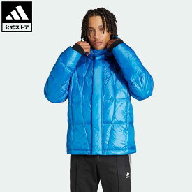 【公式】アディダス adidas 返品可 ライトウェイト ダウンパファージャケット オリジナルス メンズ ウェア・服 アウター ダウン 青 ブルー IR7130 ダウンジャケット 上着