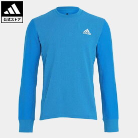 【公式】アディダス adidas 返品可 ランニング ファスト リフレクティブ クルーネック スウェットシャツ メンズ ウェア・服 トップス スウェット（トレーナー） 青 ブルー H59896 ランニングウェア