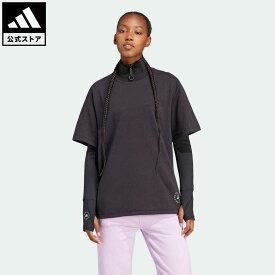 【公式】アディダス adidas 返品可 adidas by Stella McCartney ロゴ 半袖Tシャツ バイ ステラ マッカートニー レディース ウェア・服 トップス Tシャツ 黒 ブラック IB6854 半袖 notp 母の日