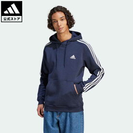 【20%OFF 6/4-6/11】【公式】アディダス adidas 返品可 エッセンシャルズ フリース スリーストライプスパーカー スポーツウェア メンズ ウェア・服 トップス パーカー(フーディー) スウェット（トレーナー） 青 ブルー IJ6473 トレーナー