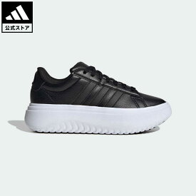 【1,000円OFFクーポン対象 4/20 00:00〜4/21 23:59】【公式】アディダス adidas 返品可 グランドコート プラットフォーム / GrandCourt Platform スポーツウェア レディース シューズ・靴 スニーカー 黒 ブラック IE1093 テニスシューズ ローカット p0420