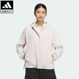 【公式】アディダス adidas 返品可 シーズナル スポーツウェア ルーズフィット デニムルック クロスジャケット スポーツウェア レディース ウェア・服 トップス ジャケット パーカー(フーディー) ジャージ ピンク IM8712 トレーナー 母の日 上着