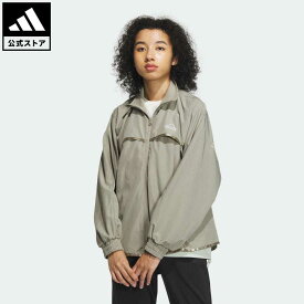 【公式】アディダス adidas 返品可 ワーディング ルーズフィット ウーブンジャケット スポーツウェア レディース ウェア・服 アウター ジャケット ジャージ 緑 グリーン IM8733 母の日 上着