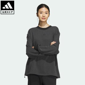 【公式】アディダス adidas 返品可 ワーディング オーバーサイズフィット スウェット スポーツウェア レディース ウェア・服 トップス スウェット（トレーナー） グレー IM8756 p0524