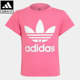 【公式】アディダス adidas 返品可 TREFOIL TEE オリジナルス キッズ／子供用 ウェア・服 トップス Tシャツ ピンク IR6886 半袖 p0524