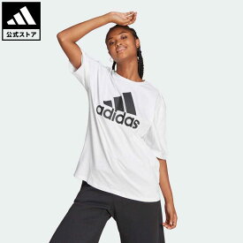 【公式】アディダス adidas 返品可 エッセンシャルズ ビッグロゴTシャツ スポーツウェア レディース ウェア・服 トップス Tシャツ 白 ホワイト HR4930 半袖 p0420