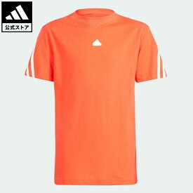 【公式】アディダス adidas 返品可 フューチャーアイコン スリーストライプス 半袖Tシャツ スポーツウェア キッズ／子供用 ウェア・服 トップス Tシャツ 赤 レッド IS3436 半袖 p0524