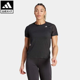 【公式】アディダス adidas 返品可 ランニング アディゼロ ランニング 半袖Tシャツ レディース ウェア・服 トップス Tシャツ 黒 ブラック HM4329 ランニングウェア 半袖 p0524