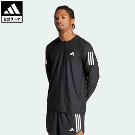 【公式】アディダス adidas 返品可 ランニング オウン ザ ラン 長袖Tシャツ メンズ ウェア・服 トップス Tシャツ 黒 ブラック IN1486 ランニングウェア ロンt p0420