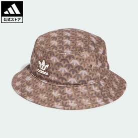 【公式】アディダス adidas 返品可 モノグラム バケットハット オリジナルス メンズ レディース アクセサリー 帽子 バケットハット ブラウン IU0044 母の日