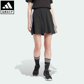 【公式】アディダス adidas 返品可 スリーストライプス スカート オリジナルス レディース ウェア・服 ボトムス スカート 黒 ブラック IU2526 p0524
