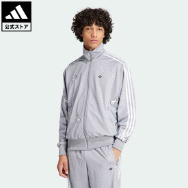 【1,000円OFFクーポン対象 6/4 20:00〜6/11 1:59】【公式】アディダス adidas 返品可 ミッキーマウス × Originals モノグラム刺しゅう ファイヤーバード トラックトップ オリジナルス メンズ ウェア・服 アウター ジャケット ジャージ グレー IY2263 上着 p0604