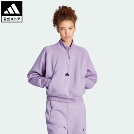 【公式】アディダス adidas 返品可 Z.N.E. クォータージップ トラックジャケット（ジャージ） スポーツウェア レディース ウェア・服 トップス ジャージ 紫 パープル IS3899 上着 p0524