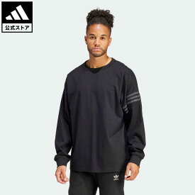 【公式】アディダス adidas 返品可 ストリート Neuclassic 長袖Tシャツ オリジナルス メンズ ウェア・服 トップス Tシャツ 黒 ブラック IR9446 ロンt