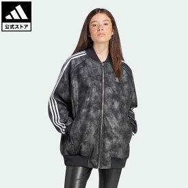 【公式】アディダス adidas 返品可 アディダス オリジナルス プレミアム オーバーサイズ SST リュクス トラックトップ オリジナルス レディース ウェア・服 トップス ジャージ 黒 ブラック IY8054 上着