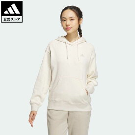 【公式】アディダス adidas 返品可 エッセンシャルズ プラス スモールロゴ フレンチテリー パーカー スポーツウェア レディース ウェア・服 トップス パーカー(フーディー) スウェット（トレーナー） 白 ホワイト JF1401 トレーナー notp 母の日