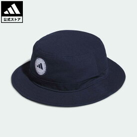 【公式】アディダス adidas 返品可 ゴルフ コットン バケットハット メンズ アクセサリー 帽子 バケットハット 青 ブルー IM9228