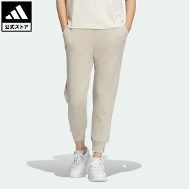 【公式】アディダス adidas 返品可 エッセンシャルズ プラス スモールロゴ フレンチテリー テーパードパンツ スポーツウェア レディース ウェア・服 ボトムス パンツ ベージュ JF1420 notp 母の日