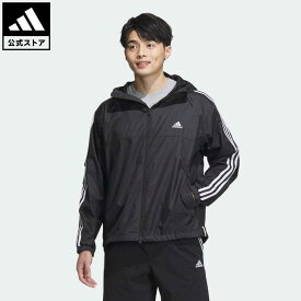 【公式】アディダス adidas 返品可 エッセンシャルズ プラス 3ストライプ ウィンドブレーカージャケット スポーツウェア メンズ ウェア・服 アウター ウインドブレーカー 黒 ブラック JF3912 notp 上着