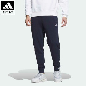 【公式】アディダス adidas 返品可 エッセンシャルズ プラス スモールロゴ スウェットパンツ スポーツウェア メンズ ウェア・服 ボトムス パンツ 青 ブルー JF3921 notp