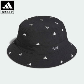【公式】アディダス adidas 返品可 ゴルフ BOSプリント バケットハット レディース アクセサリー 帽子 バケットハット 黒 ブラック IQ2891