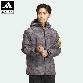 【公式】アディダス adidas 返品可 アウトドア ナショナル ジオグラフィック 総柄プリント RAIN. RDY ジャケット アディダス テレックス メンズ ウェア・服 アウター ジャケット 紫 パープル IS9512 上着