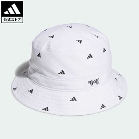 【公式】アディダス adidas 返品可 ゴルフ BOSプリント バケットハット レディース アクセサリー 帽子 バケットハット 白 ホワイト IT1212