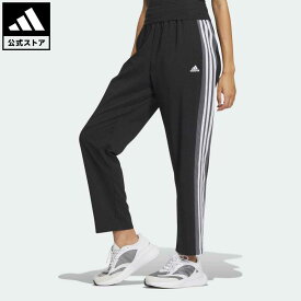 【公式】アディダス adidas 返品可 シーズナル スポーツウェア ルーズフィット カラーブロック クロスパンツ スポーツウェア レディース ウェア・服 ボトムス ジャージ パンツ 黒 ブラック IM8706 下 notp 母の日