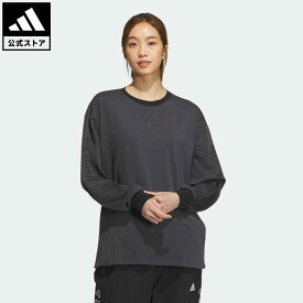 【公式】アディダス adidas 返品可 ワーディング ルーズフィット シングルジャージー チュニック スポーツウェア レディース ウェア・服 トップス Tシャツ グレー IM8709 ロンt 母の日 spcp