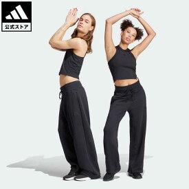 【公式】アディダス adidas 返品可 ラウンジ フレンチテリー ストレートレッグ パンツ スポーツウェア レディース ウェア・服 ボトムス スウェット（トレーナー） パンツ 黒 ブラック IR8784 スウェット