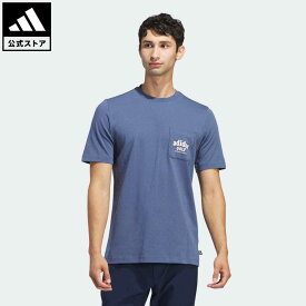 【公式】アディダス adidas 返品可 ゴルフ ボールリトリーバルTシャツ メンズ ウェア・服 トップス Tシャツ 青 ブルー IN6350 半袖 fd24 父の日 p0609