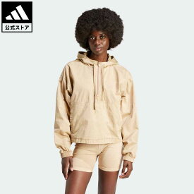 【公式】アディダス adidas 返品可 エッセンシャルズ+ ウインドブレーカー オリジナルス レディース ウェア・服 アウター ウインドブレーカー ベージュ IR6005 p0517