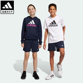 【公式】アディダス adidas 返品可 エッセンシャルズ スモールロゴ チェルシーショーツ スポーツウェア キッズ／子供用 ウェア・服 ボトムス ハーフパンツ 青 ブルー HR6402