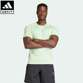 【公式】アディダス adidas 返品可 ジム・トレーニング ジム+ トレーニング 半袖Tシャツ メンズ ウェア・服 トップス Tシャツ 緑 グリーン IR5874 半袖 父の日