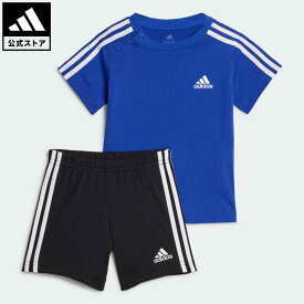 【公式】アディダス adidas 返品可 エッセンシャルズ スポーツ セットアップ スポーツウェア キッズ／子供用 ウェア・服 セットアップ 青 ブルー IS2509 上下 notp