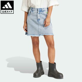 【公式】アディダス adidas 返品可 KSENIASCHNAIDER フレイドデニムスカート オリジナルス レディース ウェア・服 ボトムス スカート IU2509 p0517