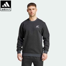 【公式】アディダス adidas 返品可 ラグビー オールブラックス メランジスウェット メンズ ウェア・服 トップス スウェット（トレーナー） 黒 ブラック IW0241