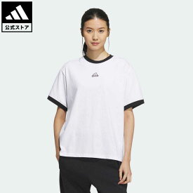 【公式】アディダス adidas 返品可 ワーディング ルーズフィット シングルジャージー 半袖Tシャツ スポーツウェア レディース ウェア・服 トップス Tシャツ 白 ホワイト IM8748 半袖