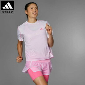 【公式】アディダス adidas 返品可 ランニング 東京 ランニング 半袖Tシャツ レディース ウェア・服 トップス Tシャツ ピンク IP3560 notp ランニングウェア 半袖 母の日
