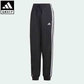 【公式】アディダス adidas 返品可 エッセンシャルズ スリーストライプス フレンチテリー ルーズフィットパンツ スポーツウェア レディース ウェア・服 ボトムス スウェット（トレーナー） パンツ 黒 ブラック HA4375 スウェット