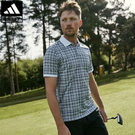 【公式】アディダス adidas 返品可 ゴルフ ADICROSS タータンチェック 半袖ポロシャツ メンズ ウェア・服 トップス ポロシャツ 白 ホワイト HF9089 p0517