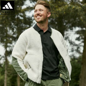 【公式】アディダス adidas 返品可 ゴルフ ADICROSS リバーシブル 長袖シェルパジャケット メンズ ウェア・服 アウター ジャケット ベージュ HF9105