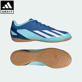 【公式】アディダス adidas 返品可 サッカー エックス クレイジーファスト.4 IN /インドア用 / X Crazyfast.4 IN メンズ レディース シューズ・靴 スポーツシューズ 青 ブルー IE1585 スパイクレス