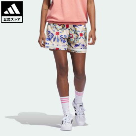 【公式】アディダス adidas 返品可 総柄プリントショーツ（ジェンダーニュートラル） オリジナルス メンズ レディース ウェア・服 ボトムス ハーフパンツ ピンク IN4238 p0524