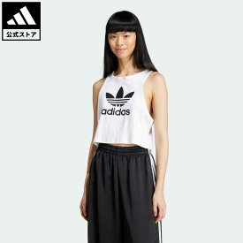 【公式】アディダス adidas 返品可 トレフォイル タンクトップ オリジナルス レディース ウェア・服 トップス タンクトップ 白 ホワイト IP0679 notp トップス 母の日